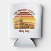 ローマイタリアファミリートリップコロッセウムサンセットカスタム 缶クーラー (正面)