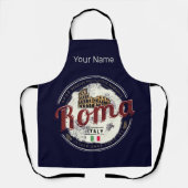 ローマイタリアレトロコロッセウムヴィンテージホリデイ エプロン (正面)