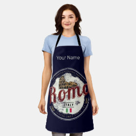 ローマイタリアレトロコロッセウムヴィンテージホリデイ エプロン