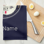 ローマイタリアレトロコロッセウムヴィンテージホリデイ キッチンタオル (四つ折り)