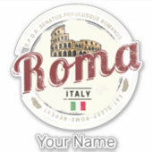 ローマイタリアレトロコロッセウムヴィンテージホリデイ シール (正面)