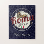 ローマイタリアレトロコロッセウムヴィンテージホリデイ ジグソーパズル (縦)