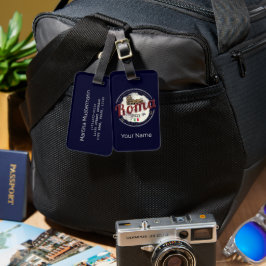 ローマイタリアレトロコロッセウムヴィンテージホリデイ ラゲッジタグ