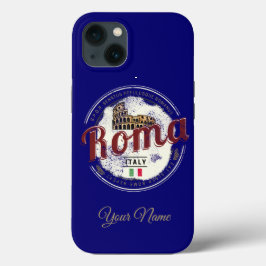 ローマイタリアレトロコロッセウムヴィンテージホリデイ iPhone 13ケース