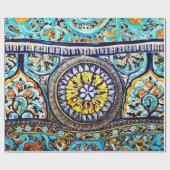 ローマイタリアンスペインのマジョリカフローラ分離 ラッピングペーパー (フラット)