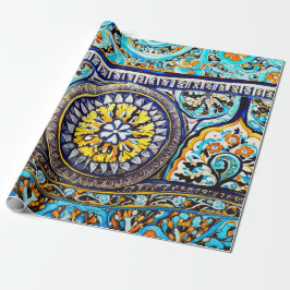 ローマイタリアンスペインのマジョリカフローラ分離 ラッピングペーパー