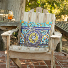 ローマイタリアンマスペインのジョリカフローラパティオ アウトドアクッション