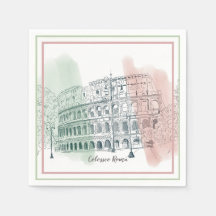 ローマイタリアン国旗の色ペンとインク