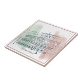 ローマイタリアン国旗の色ペンとインク タイル (側面)