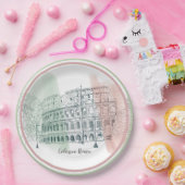 ローマイタリアン国旗の色ペンとインク ペーパープレート (パーティー)