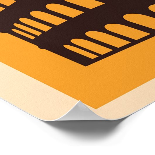 ローマイタリアヴィンテージイタリアンコロッセウムトラベル ポスター (角)