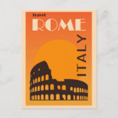 ローマイタリアヴィンテージイタリアンコロッセウムトラベル ポストカード (正面)