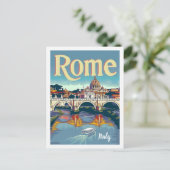 ローマイタリアヴィンテージ有名トラベルプレイス ポストカード (スタンド正面)