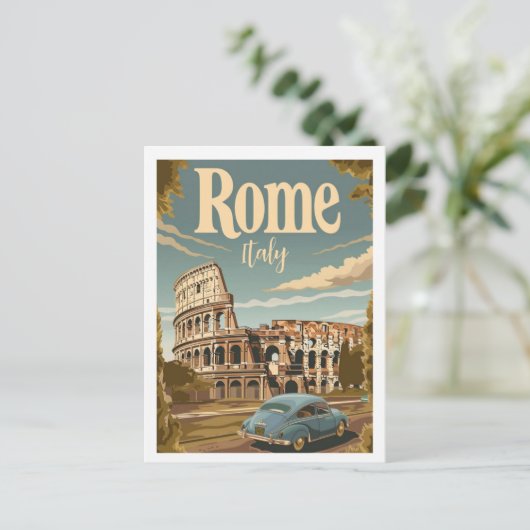 ローマイタリアヴィンテージ有名トラベルプレイス ポストカード (スタンド正面)