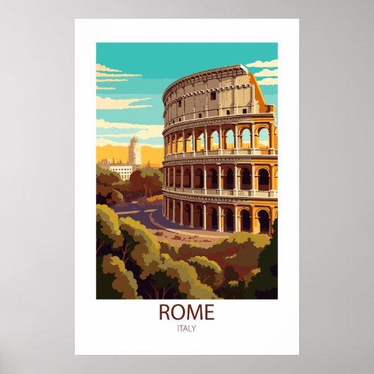 ローマイタリア有名な旅行の場所 ポスター (正面)