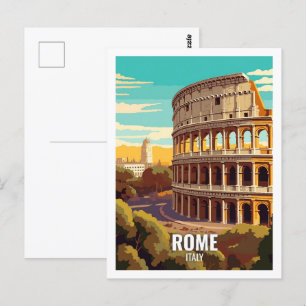 ローマイタリア有名な旅行の場所 ポストカード