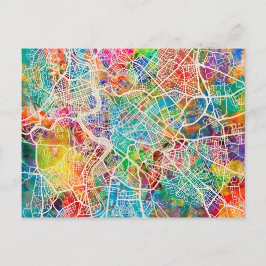 ローマイタリア通りマップ ポストカード (正面)