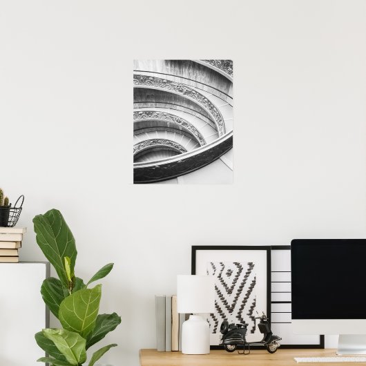 ローマイタリア、バチカン階段 ポスター (ホームオフィス)