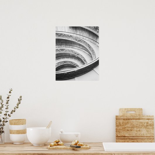 ローマイタリア、バチカン階段 ポスター (キッチン)