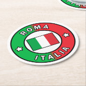 ローマイタリア ラウンドペーパーコースター (アングル)