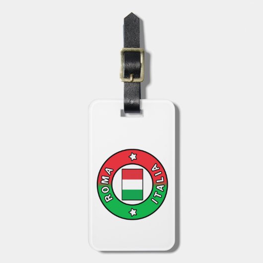 ローマイタリア ラゲッジタグ (正面縦)