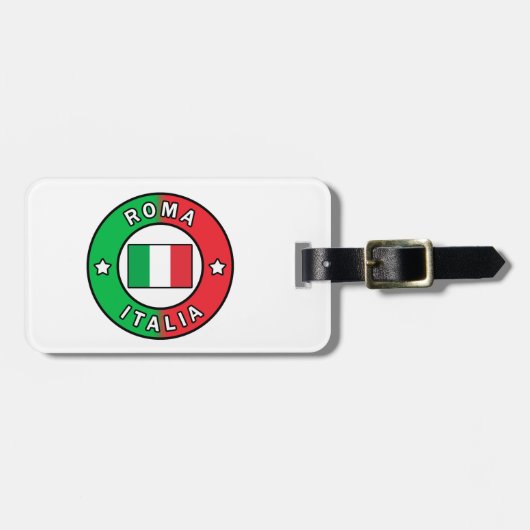 ローマイタリア ラゲッジタグ (正面横)