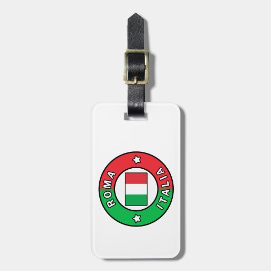 ローマイタリア ラゲッジタグ (正面縦)