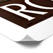 ローマイタリア – ヴィンテージトラベルポスター ポスター (角)