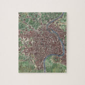 ローマイタリア(1721年)のヴィンテージの地図 ジグソーパズル (縦)