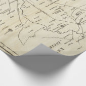 ローマイタリア(1821年)のヴィンテージの地図 ラッピングペーパー (角)