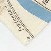 ローマイタリア(1870年)のヴィンテージの地図 フリースブランケット (角)