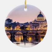 ローマイタリア- St Petersのカテドラル セラミックオーナメント (裏面)