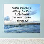 ローマインスパイア人への手紙第8章28節 キャンバスプリント (インサイチュ (ウッドフロア))