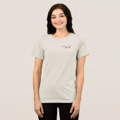 ローマカスタム数字の日付記念日(緑) トライブレンドTシャツ (正面全面)