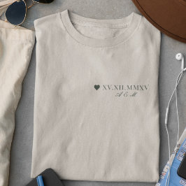ローマカスタム数字の記念日 トライブレンドTシャツ