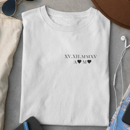 ローマカスタム数字の記念日 Tシャツ