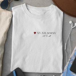 ローマカスタム数字の記念日 Tシャツ