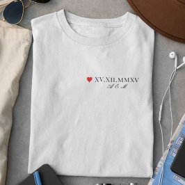 ローマカスタム数字の記念日 Tシャツ