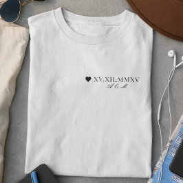 ローマカスタム数字の記念日 Tシャツ