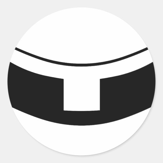 ローマカトリック司祭の襟 ラウンドシール (正面)