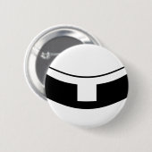 ローマカトリック司祭の襟 缶バッジ (正面&裏面)