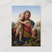 ローマカトリック妊娠祈りの言葉カード プレイスカード (正面)