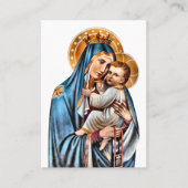 ローマカトリック妊娠祈りの言葉カード プレイスカード (正面)