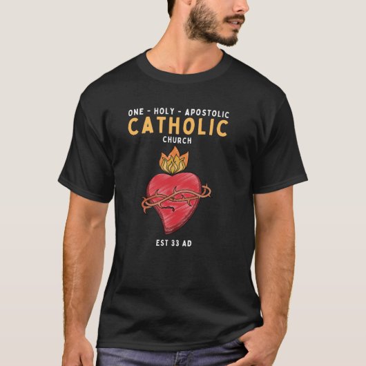 ローマカトリック教会の神聖なハートギフト Tシャツ (正面)