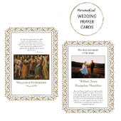 ローマカトリック結婚スの写真祈りの言葉カード プレイスカード
