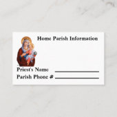 ローマカトリック緊急事態カード 名刺 (裏面)