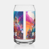 ローマカラフルカテドラルスカイライン ガラス缶 (左)