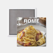 ローマカルボナーライタリアトラベル マグネット (正面/裏面)