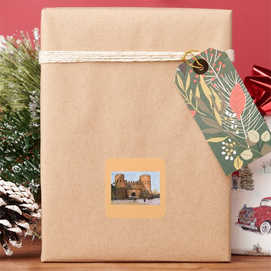 ローマキャッスルステッカー スクエアシール