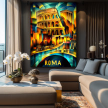 ローマキュービスト伝統 – 幾何モダンコロシアム